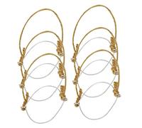 FUNOMOCYA Stainless Steel Rope Jar Handles 6pc Set for Wedding Decor DIY Projects