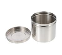 FUNOMOCYA Stainless Steel Unguent Storage Jar Iodine Resistant Sterilization Container for Clinic Beauty Salon Home Dressing and Cotton Ball Holder Practical Multi-use Storage Canister