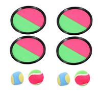 FUNOMOCYA Sticky Toss and Catch Ball Game for Paddle with Hard and Soft Balls Outdoor Enhancing Hand Eye Coordination and Parent Interaction