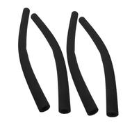 FUNOMOCYA Stroller Handle Covers and Foam Padding 4pcs Sponge Black Universal for Comfortable Grip Pushchair Handlebar Protector with Hand Folding Handle and Wide Applicability