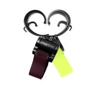 FUNOMOCYA Stroller Strap Hooks for Outing and On-the-go Use 2pcs Multipurpose Plastic and Fabric Material, Easy to Attach and Detach for Diaper Bags and Motorcycle Use