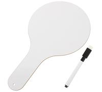 FUNOMOCYA Student Dry Erase Paddle with Pen Handheld Writing Board for Classroom Rounded Corners Safety Smooth Edges Thick Blank Surface for Interactive Learning and Quick Participation