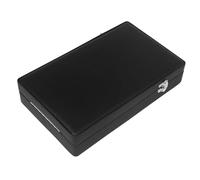 FUNOMOCYA Suitcase Leather Side Rotating Buckle Velvet Thickened Black Case Storage Portable Case Organizers and Storage Instruments Portable Organizer Case Skin