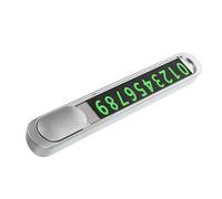 FUNOMOCYA Temporary Parking Metal Car Phone Holder with Strong Self-adhesive for Quick Identification Side Display Suitable for Various Vehicles Silver