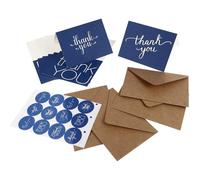 FUNOMOCYA Thank You Cards Decorative Notes 16pcs Paper with Envelopes Elegant and Chic for Expressing Gratitude for Wedding Party and Business