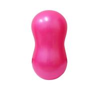 FUNOMOCYA Thickened Anti-Burst Peanut Yoga Ball Pink for Stability Balance Training Pilates Exercise Gym Workout Tool