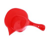 FUNOMOCYA Thickened Plastic Handle Water Ladle with Long Spout for Ceramic Slurry Pouring Multi Purpose Scoop for Home Use Bathing Watering Plants and Kitchen Tasks Red