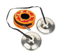 FUNOMOCYA Tingsha Cymbals Set Handcrafted Meditation Bell 7.5cm White Copper Finish for Yoga and Mindfulness Practice