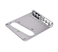 FUNOMOCYA Tl Electric Guitar Bridge Plate Single-side Chrome Base 98x80x11mm Two Screw Holes Replacement Part for 6-string Guitar Accessories