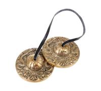 FUNOMOCYA Touch Bell Cymbals Small Brass Cymbals Chime for Meditation Yoga Percussion Instrument Authentic Sound