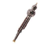 FUNOMOCYA Traditional B Key Chinese Hulusi Flute Copper-plated Three-tone Gourd Wind Instrument for Beginners Versatile Practice and Performance Professional Entry Design for Cultural