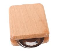 FUNOMOCYA Traditional Wooden Castanet for Cajon Drum Portable Handheld Rhythm Instrument with Metal Plate for Crisp Sound Small Percussion Accessory for Live Performance and Stage Use