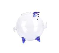 FUNOMOCYA Transparent Glass Piggy Bank Money Box High Borosilicate Pig Coin Saving Pot Home Decoration and Cash Savings Teaching Gift