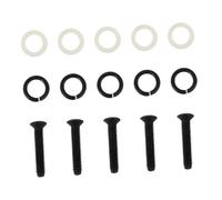 FUNOMOCYA Tuner Peg Washers Guitar Gasket Metal and Plastic Elegant Black M2.5x14mm Easy Replacement Ensuring Strings Stay in Tune for Acoustic Guitars Tuning Pegs