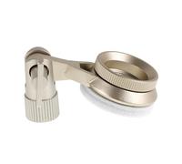 FUNOMOCYA Universal Metal Microphone Shock Mount Stand Clamp 22mm Silver Thread, Anti-vibration Condenser Mic Holder for Desktop and Boom Arm Use, Isolation for Recording and Streaming