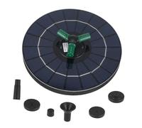 FUNOMOCYA Upgraded Solar Garden Fountain Pump with Floating Design and Built RGB Lights Solar Powered Water Fountain for Outdoor Pools Ponds Bird Baths Easy Installation Battery Storage