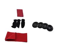 FUNOMOCYA Upright Piano Cleaning Set 4pcs Piano Accessories Kit and Foot Pad Dustproof Care for Upright Instruments