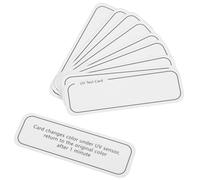 FUNOMOCYA UV Intensity Testing Cards Compact and Portable for Skin Care Products 10pcs Pvc Material UV Test Strips to Identify Protection Effectiveness for Outdoor Use