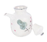 FUNOMOCYA Vinegar Dispenser Pot Soy Sauce Bottle Ceramic Sauce Storage Leakproof