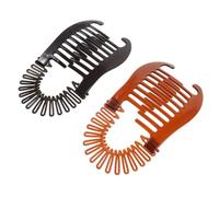 FUNOMOCYA Vintage Hair Accessories Banana Clips for Thick Hair 2Pcs ABS Hair Clips with Nonslip Interlocking Teeth for Women Long Hair