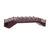 FUNOMOCYA Vintage Miniature Bridge for Fairy Gardens Compact Plastic Micro Landscape Accessory for Dollhouses Aquariums and Office Decor Elegant Chinese Architectural Design