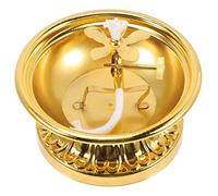 FUNOMOCYA Vintage Oil Lamp Dish Christian Orthodox Decorative Brass Kerosene Lamp