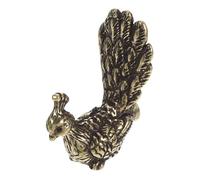 FUNOMOCYA Vintage Peacock Cabinet Handle Antique Brass Drawer Pull for Kitchen Bathroom Furniture Single Hole Animal Design Easy Installation with Screws Classic Retro Style
