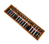 FUNOMOCYA Vintage Wooden Abacus Chinese Style Counting Beads Educational Tool for Students and Adults Mental Arithmetic Trainer for Math Learning and Brain Development