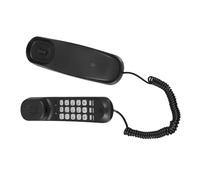 FUNOMOCYA Wall Telephone Small Hanging Landline Phone with Multiple Line Connections and Wall Mountable Design, Black Portable Mini Phone for Offices and Hotels, Sleek Vintage Style