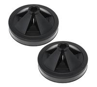 FUNOMOCYA Waste Food Disposer Part Multi-Function Drain Plugs Splatter Guard 2pcs Black Rubber 3.1 Inch Noise Reduction for Kitchen Use