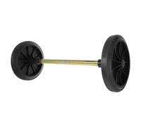 FUNOMOCYA Wheelie Bin Wheels Replacement with Hollow Shaft Rubber and Iron Garbage Can Rubber Wheel for Outdoor Street Garbage Can Sturdy Design with Excellent Performance Random Color
