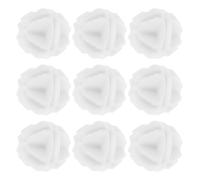 FUNOMOCYA White Plastic Ball Connector Clips 10pcs Featuring Multiple Slots and Flexible Assembly for Shoe Racks and Closet Organizers, Designed for Space Saving and Easy Cleaning