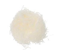 FUNOMOCYA White Raffia Filament Wrinkling Paper Shredded Crinkle Tissue DIY Box Filling Material for Wrapping Basket Stuffing Easter and Holiday Packaging