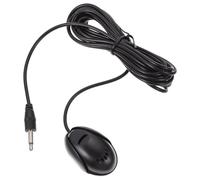 FUNOMOCYA Wireless Car Microphone External 3.5mm Jack 3m Cable Paste Type Stereo Mic for Vehicle Audio and Laptop Use