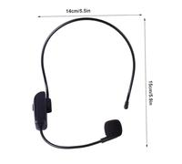 FUNOMOCYA Wireless Uhf Microphone Headset with Loudspeaker Plastic Design Auto Frequency Sync Receiver Voice Amplifier for Teaching and Performing Arts