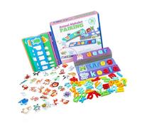 FUNOMOCYA Wooden Alphabet Flash Cards with Animal Pairing Slots Educational for Spelling and Early Learning Jigsaw Puzzle for Preschool