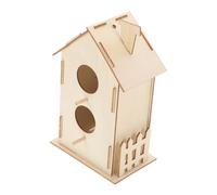 FUNOMOCYA Wooden Bird House Kit for Boys and Girls Unpainted Craft Painting Toy for Fun for Boy Girl Activities and Garden Decor