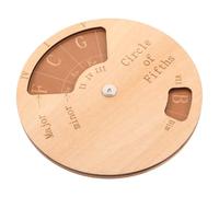 FUNOMOCYA Wooden Circle of Fifths Wheel Guitar Learning Aid Tool Chord Progression Trainer with Scale Chart Beginner-friendly Music Theory Accessory for Guitar Melody Practice and Education