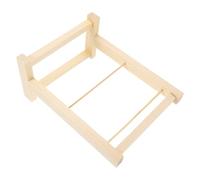 FUNOMOCYA Wooden Doll Clothing Rack Miniature Wardrobe Hanger for Dollhouse Stylish Design Compact for Displaying Dolls Clothes Dollhouse