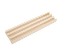 FUNOMOCYA Wooden Domino Tray Non-slip Rack for Double Nine Dominoes Multi-function Game Base with Smooth Edges Lightweight Craft Decoration Suitable for Adults and Alphabet Learning