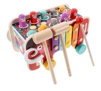 FUNOMOCYA Wooden Hammering for Cartoon Animal Puzzle Educational Plaything for Developing Hand-eye Coordination and Concentration Preschool Activity