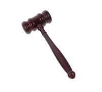 FUNOMOCYA Wooden Judge Hammer Auction Gavel Lightweight Courtroom Mallet for Role Play and Hand Training Exercise Loud Knocking Sound Wood Material