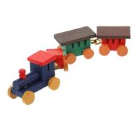 FUNOMOCYA Wooden Miniature Train Model Lightweight Traditional for Dollhouse Scene Decoration
