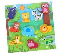 FUNOMOCYA Wooden Peg Puzzles for Multicultural Educational with Smooth Safe Rounded Edges for Boys Early Learning Hand-eye Coordination Development