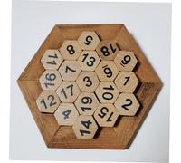 FUNOMOCYA Wooden Puzzle for Educational Iq Game for Early Learning Safe Non-sharp Brain Teaser Blocks Interaction for Boys and Development