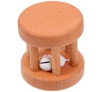 FUNOMOCYA Wooden Rattle Rolling Snowman Ergonomic Lightweight Sensory Learning Gift for Boy Girl Years Early Education Development