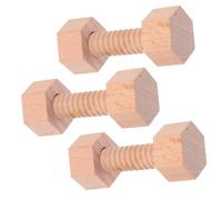 FUNOMOCYA Wooden Screw Sturdy Construction Blocks for Motor Skills Development and Spatial Imagination Educational Building Blocks for Creative Learning and Logical Thinking