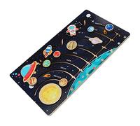 FUNOMOCYA Wooden Solar System Puzzle for Educational Planet Maze Game for Years Enhances Hand Eye Coordination Shape Recognition and Astronomy Learning Preschool Activity Gift