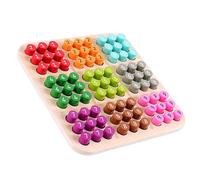 FUNOMOCYA Wooden Sudoku Board Game with Slide-out Educational Puzzle for Logical Thinking and Stress Relief Compact Lightweight Design for Travel and Home Use
