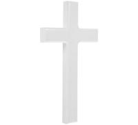 FUNOMOCYA Wooden Wall Cross Ornament Hanging Decoration for Home Church Library Wall Art with Smooth Surface and Rounded Edges